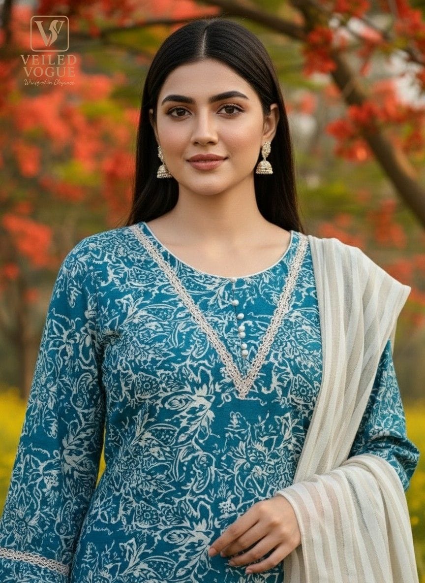 Falgun 3 piece collection with Pakistani Cut - Image 3