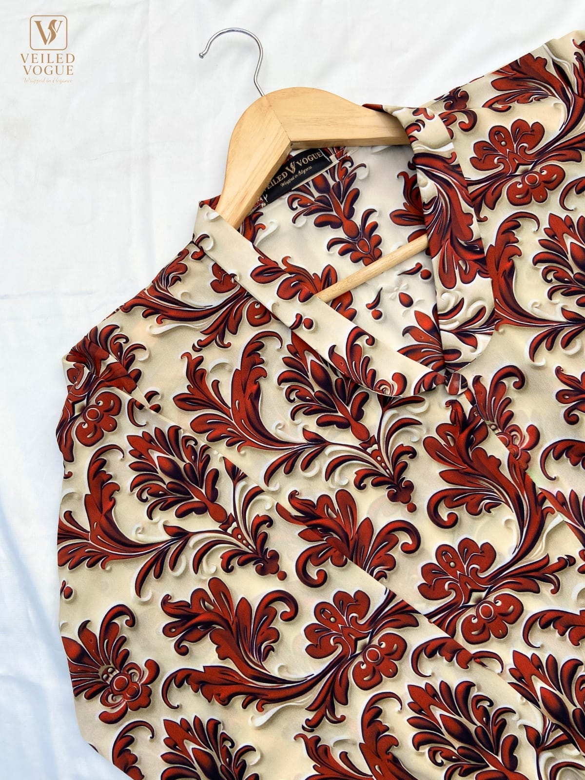 Long Shirt with Folded Collar - Image 3
