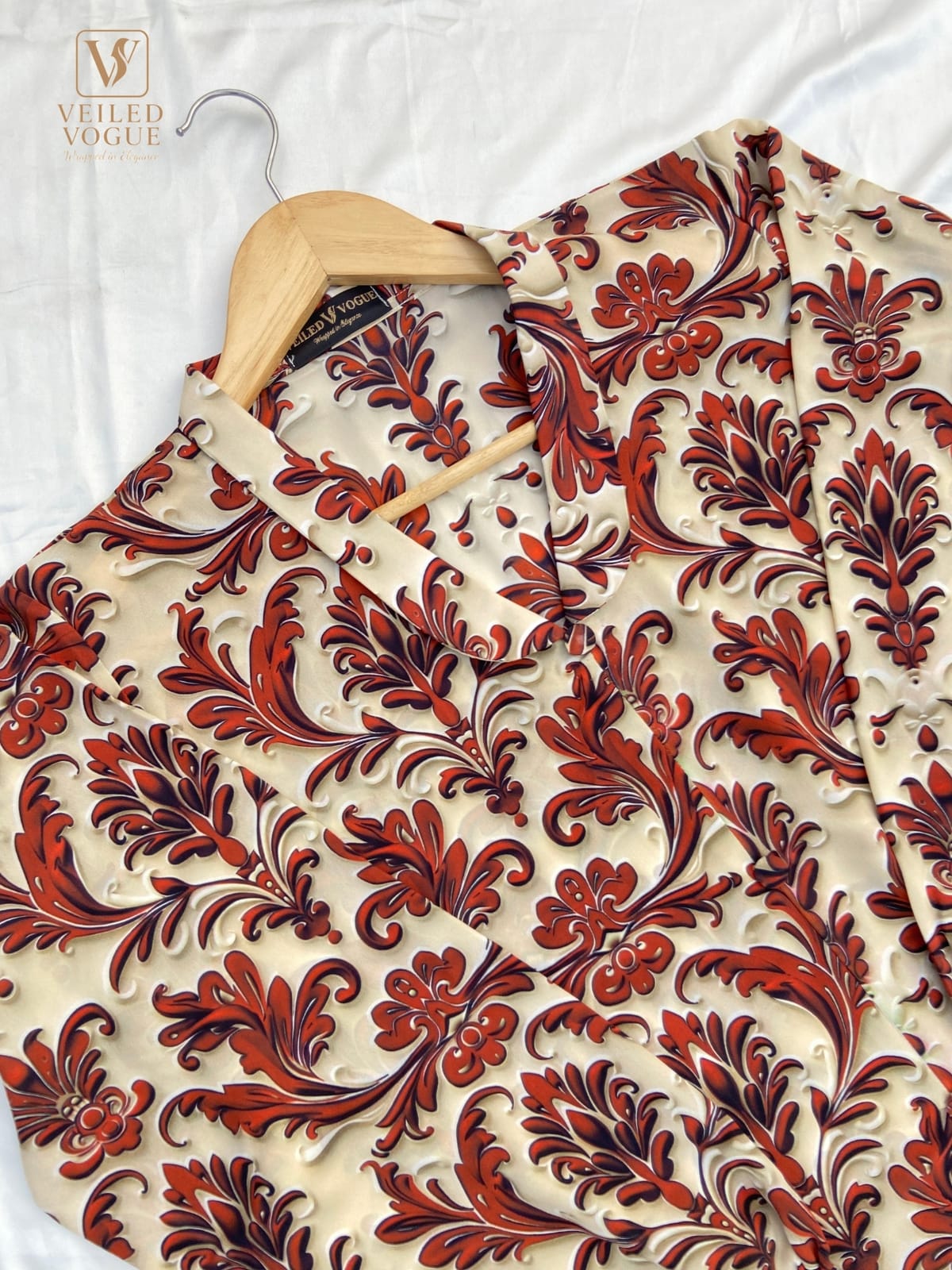 Long Shirt with Folded Collar - Image 4