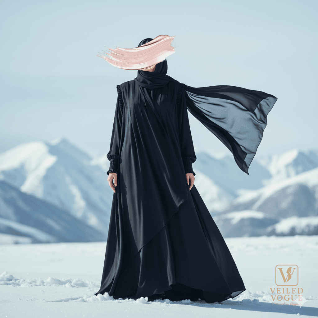 Black Designer Abaya - Image 2