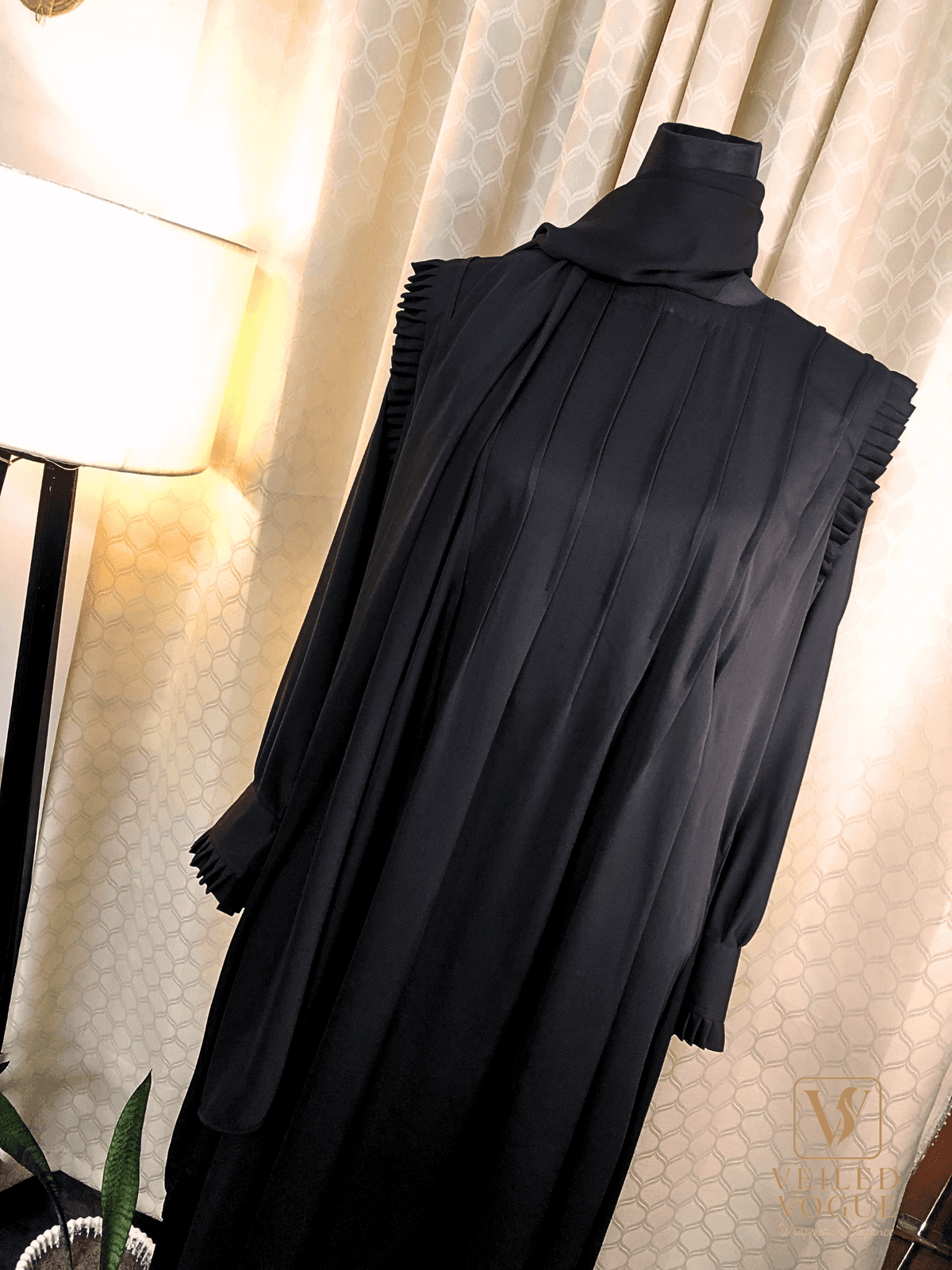 Black Designer Abaya - Image 4
