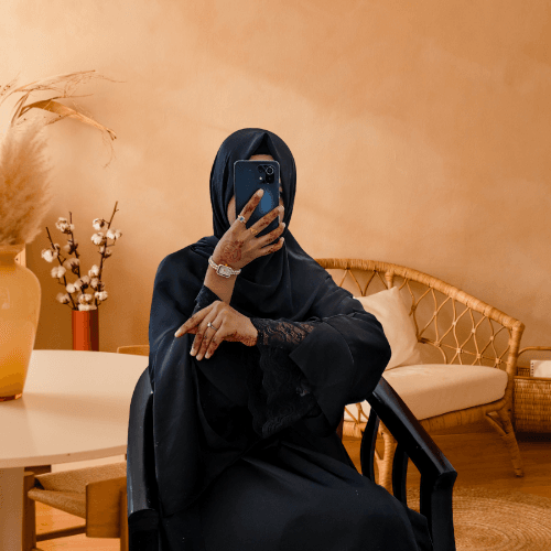 New arrived Dubai Cut Abaya Style Lace Designed Burqa - Image 1