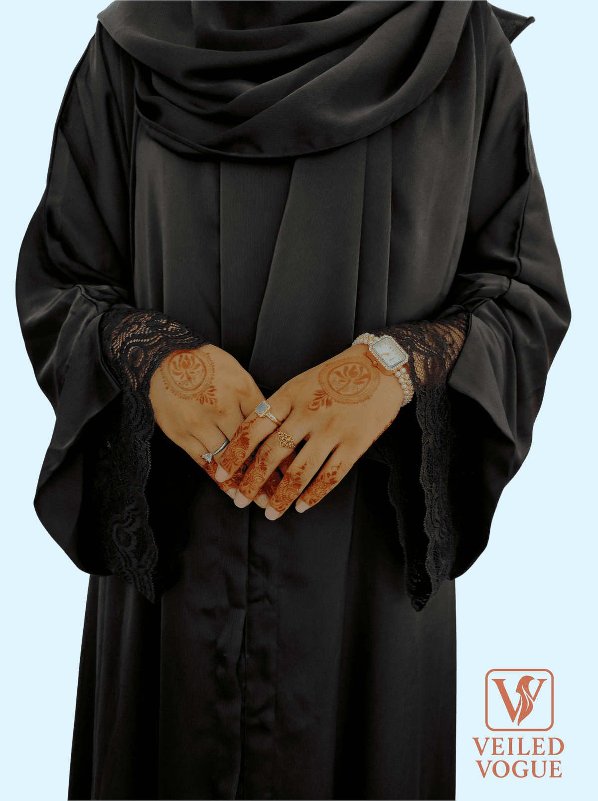 New arrived Dubai Cut Abaya Style Lace Designed Burqa - Image 2