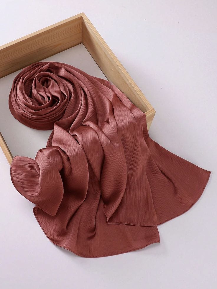 Elegant Muna Silk Party Hijab - Image 1