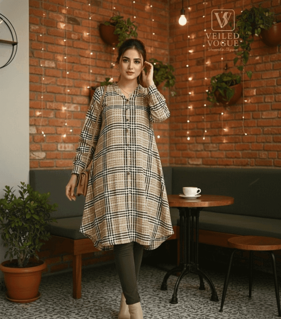 Coat Collar Long Shirt - Image 1