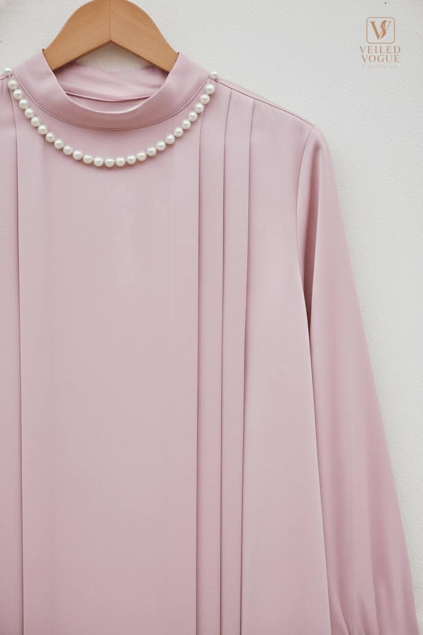 Pink Rose Pearl Kurti - Image 2