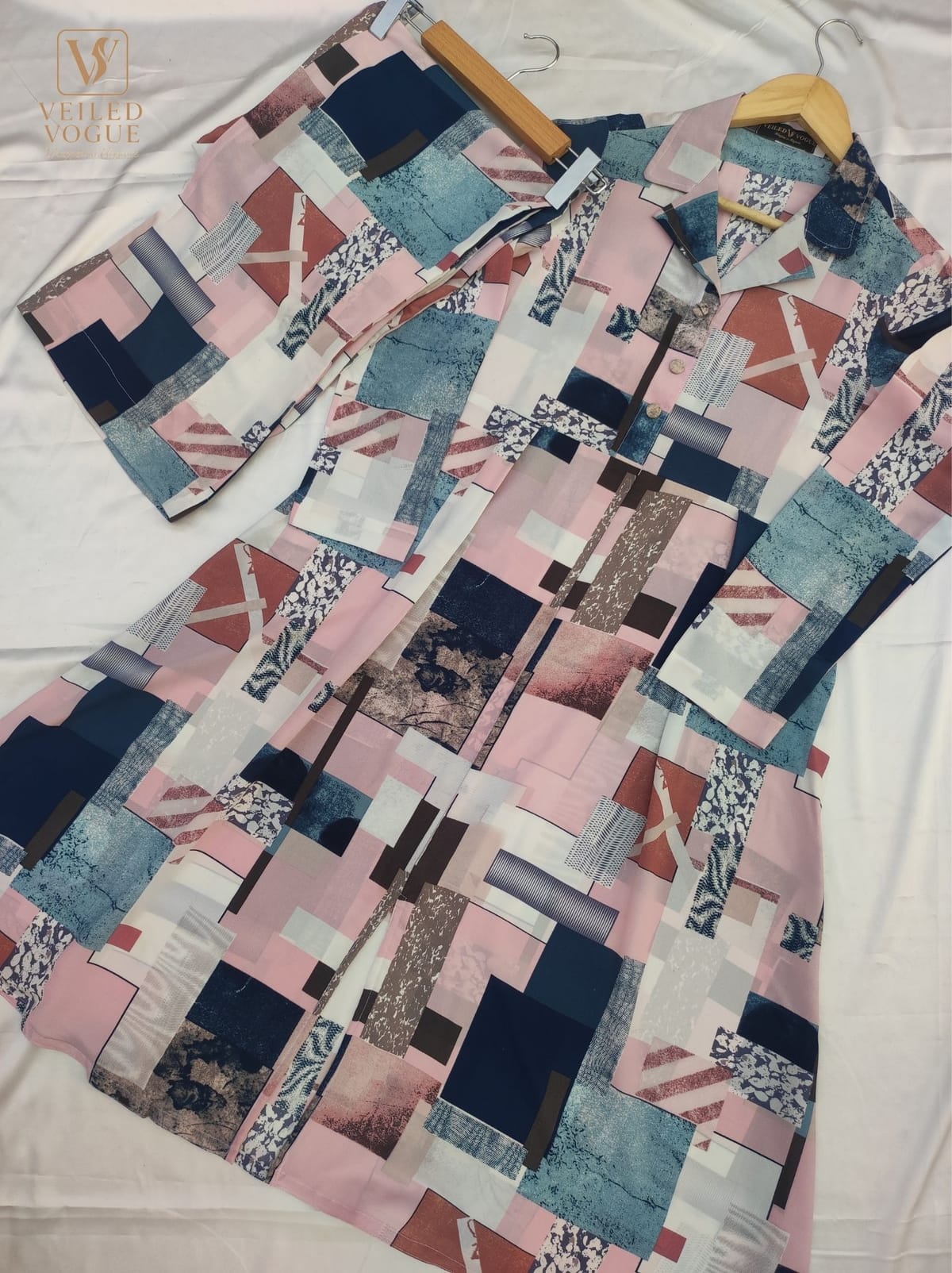 Box Printed Coat Collar Co-ord set - Image 6