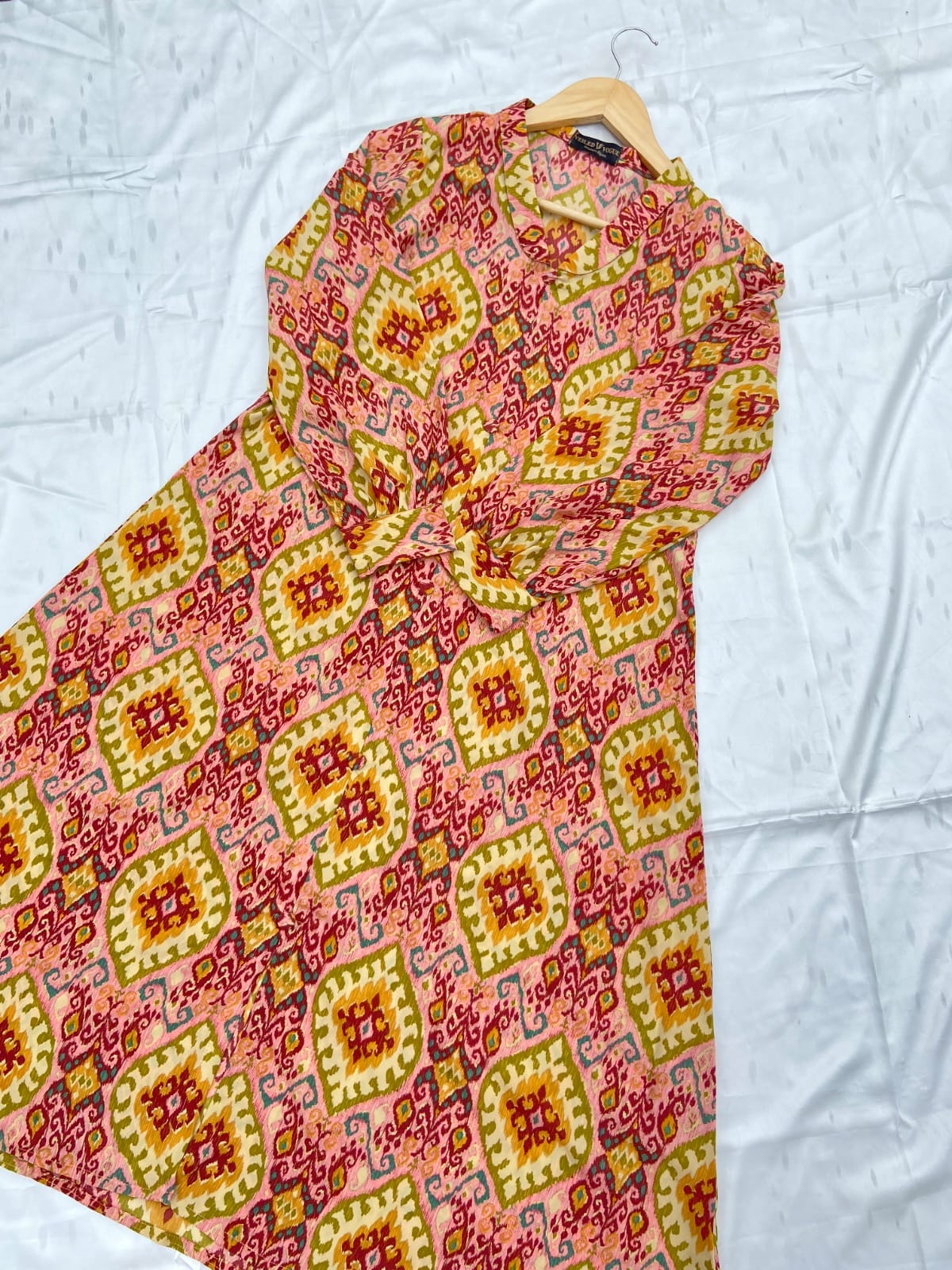 Long Shirt with Folded Collar - Image 5