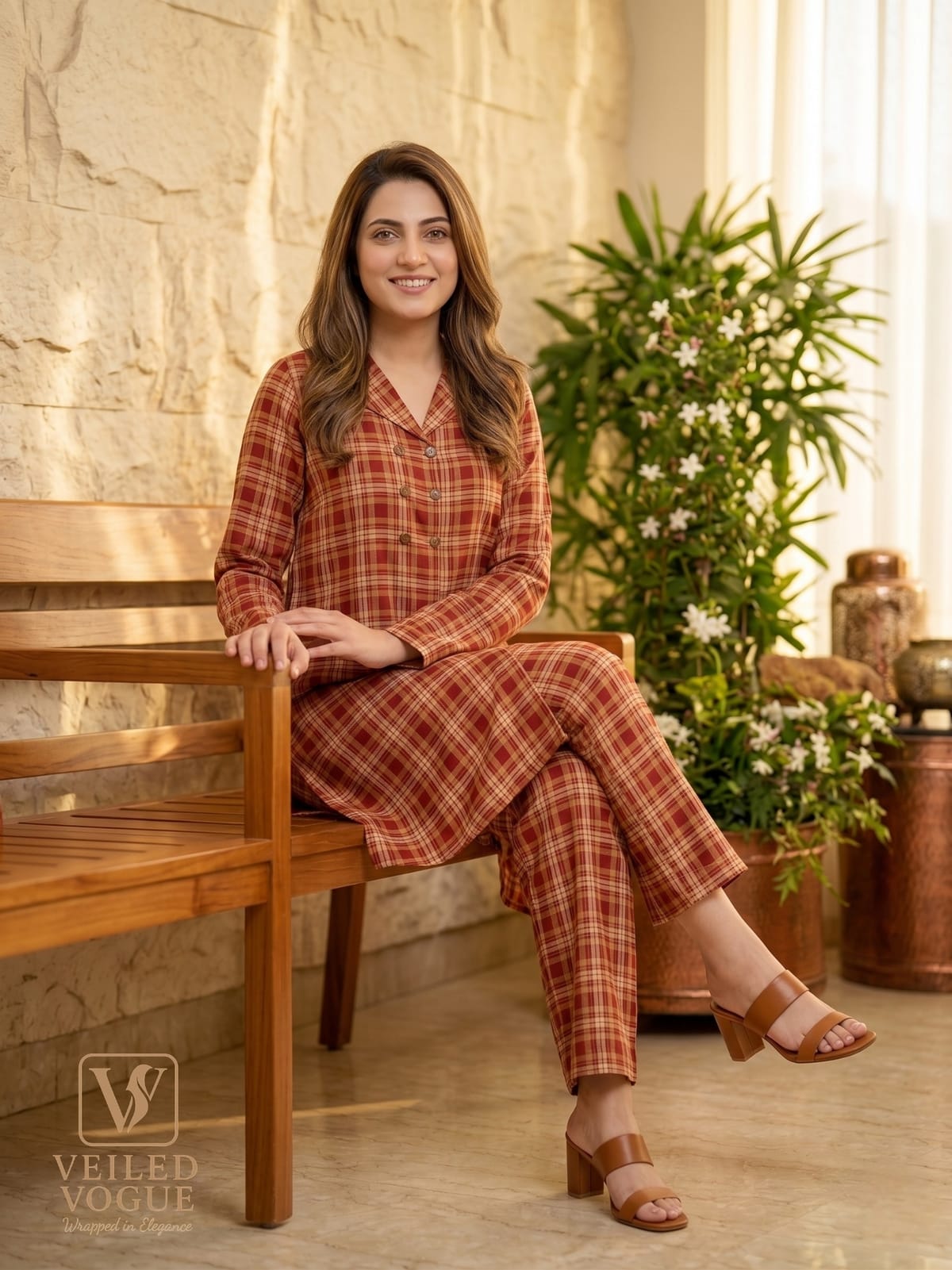 Co-Ord Set with Coat Collar - Image 3