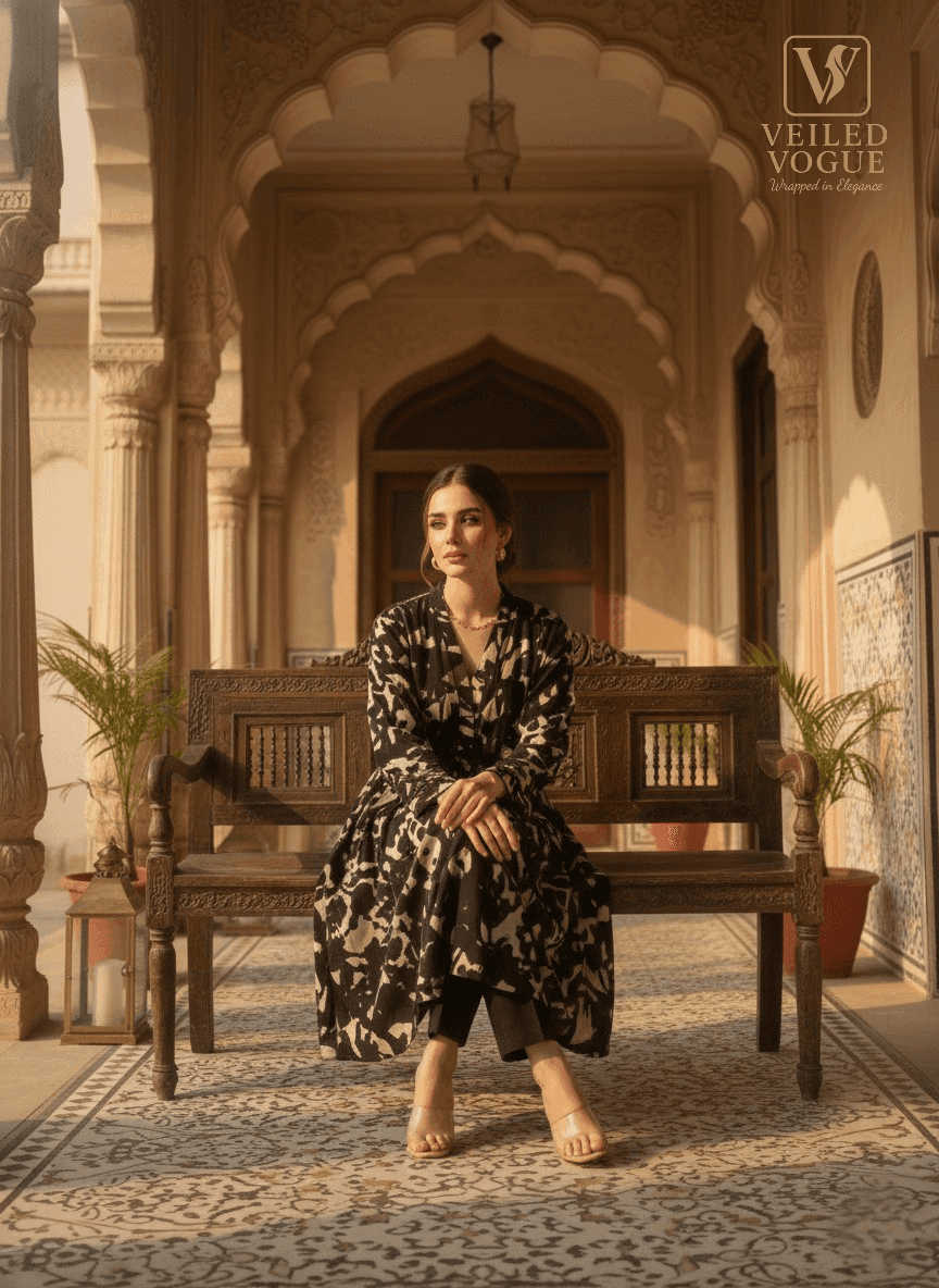 Short Length Anarkoli with Tassel and Lace Work - Image 2