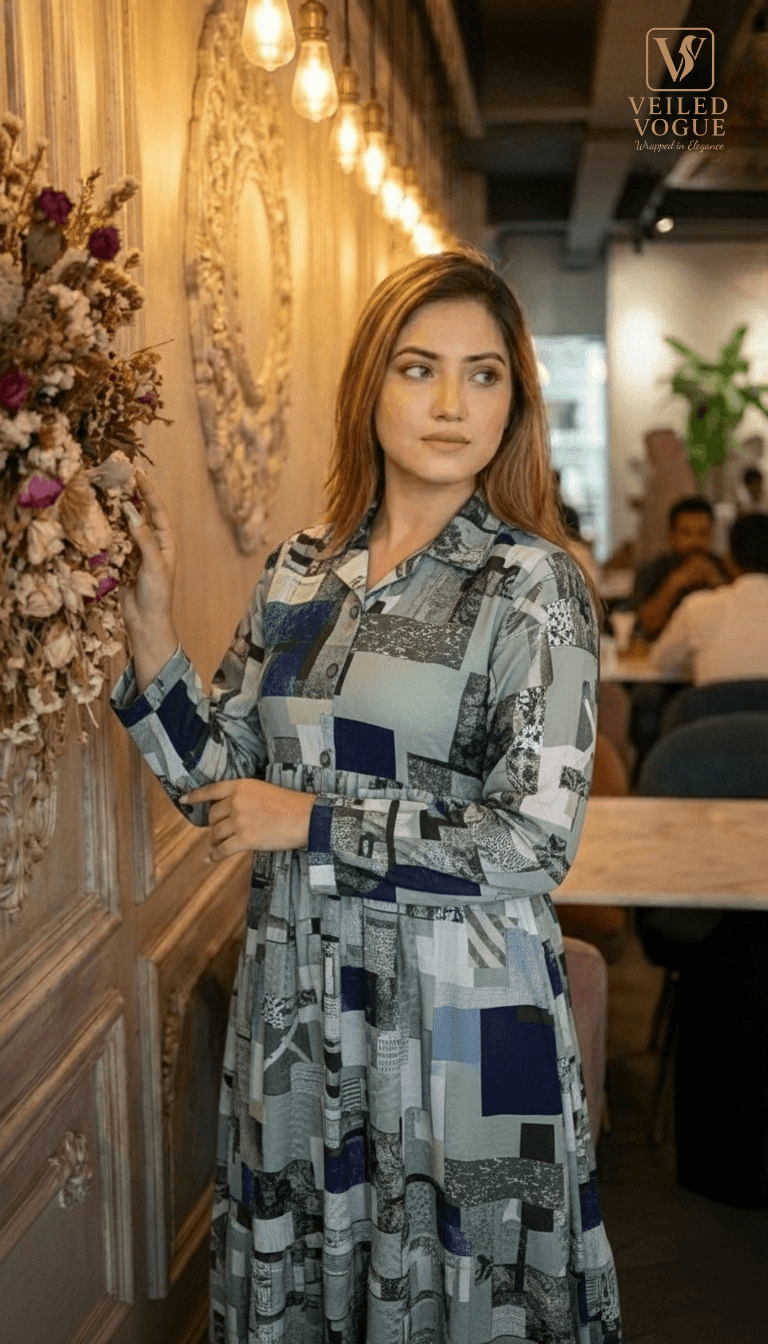 Colourful Box Printed Co-Ord Set - Image 1