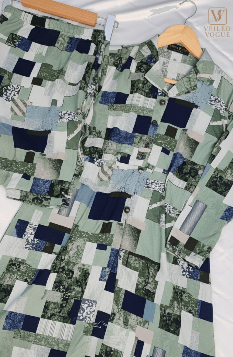 Colourful Box Printed Co-Ord Set - Image 3