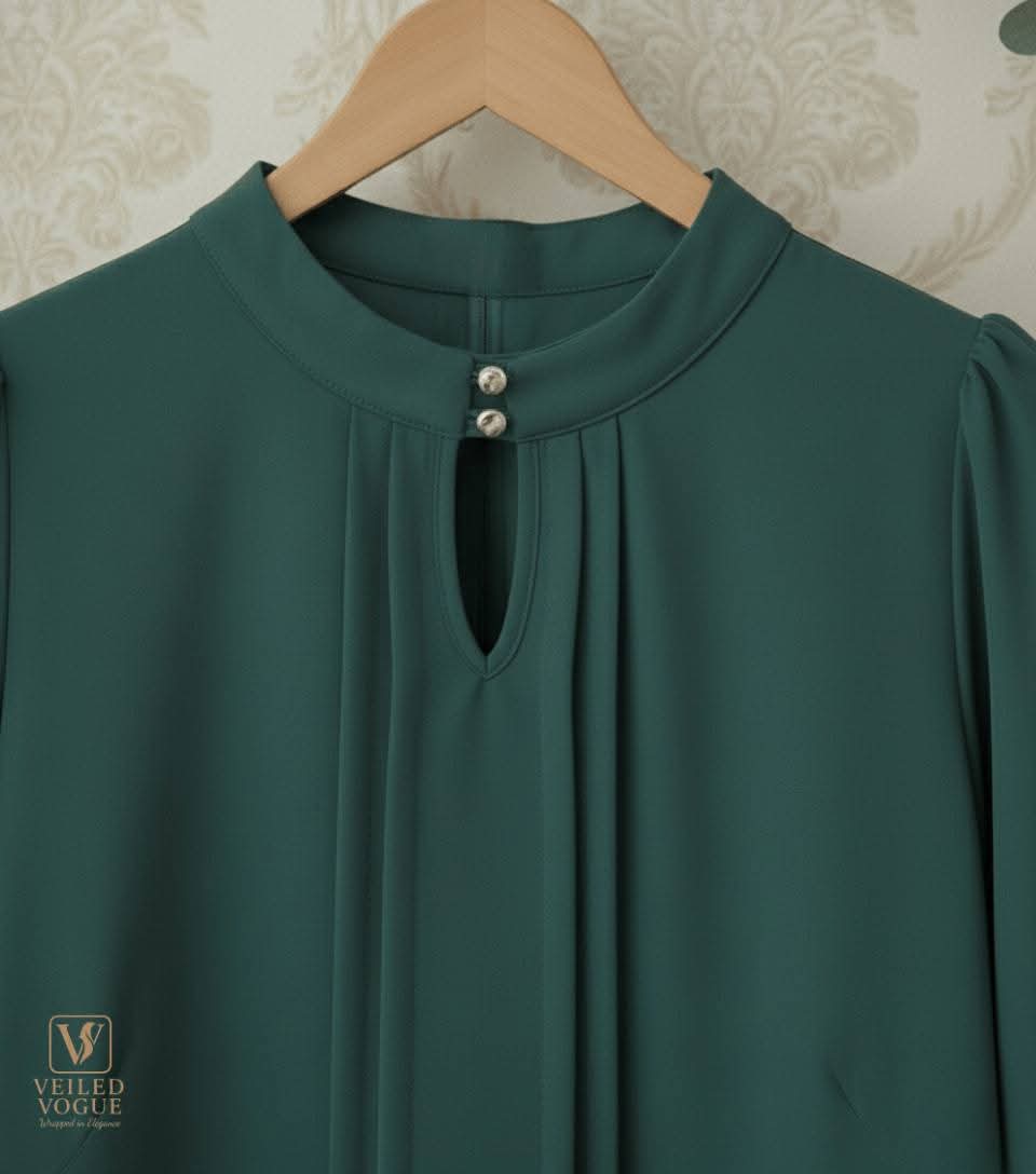 Sea Green Designer Kurti - Image 3